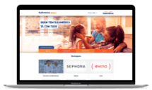 Laptop com site de SulAmérica